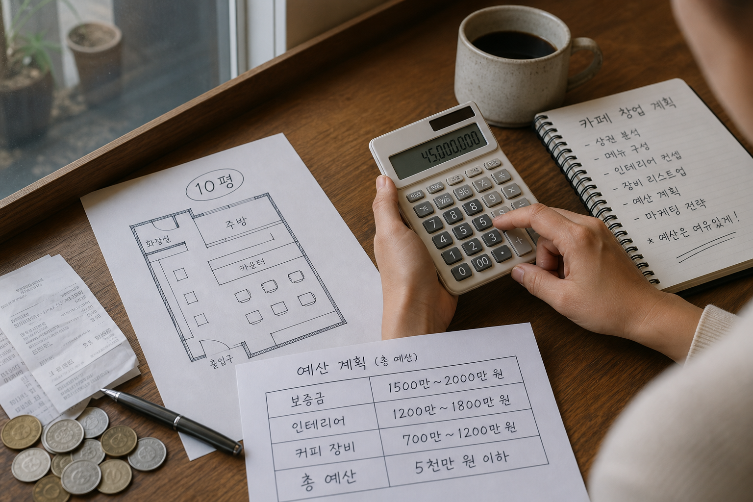 카페창업비용 항목별 계산과 현실적인 예산 관리법