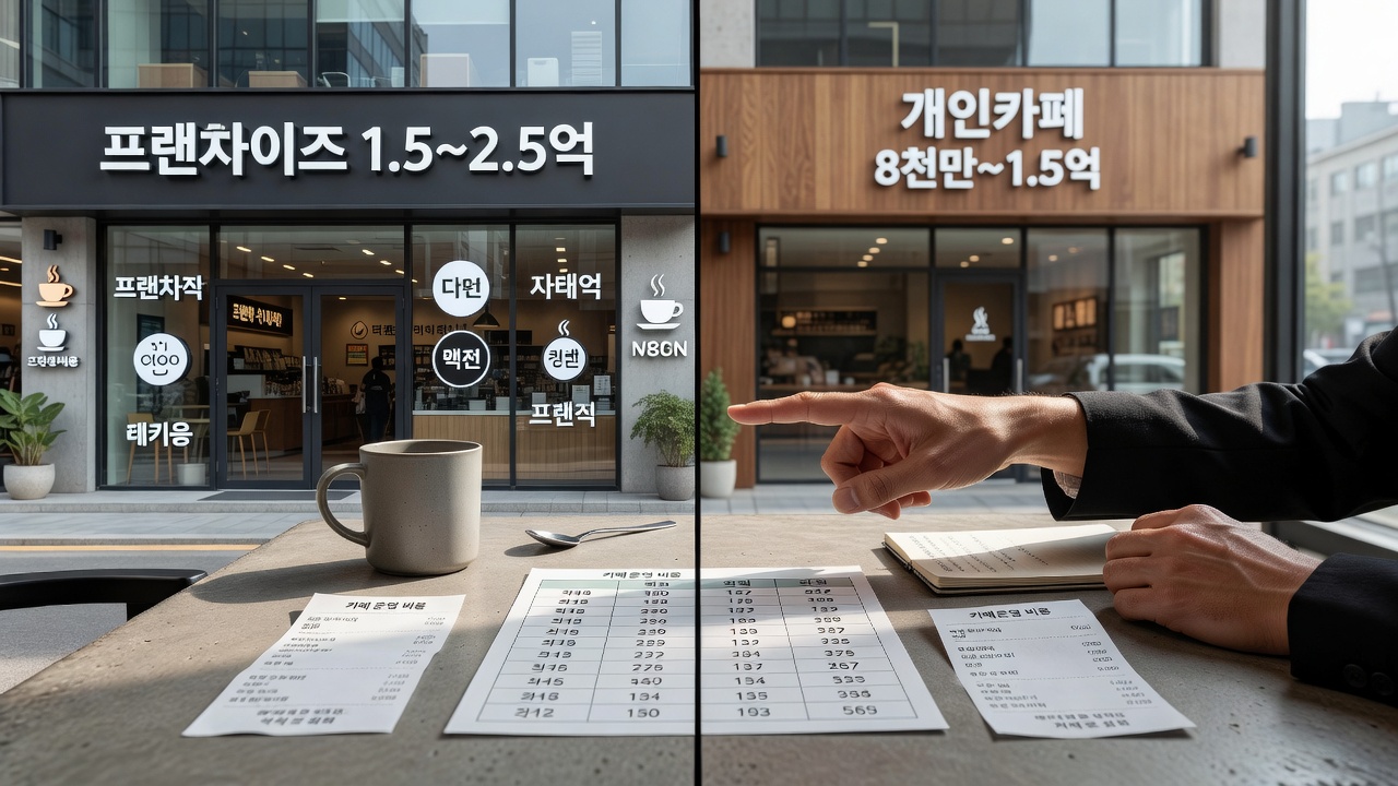 프랜차이즈와 개인 카페 창업의 실질적인 차이점