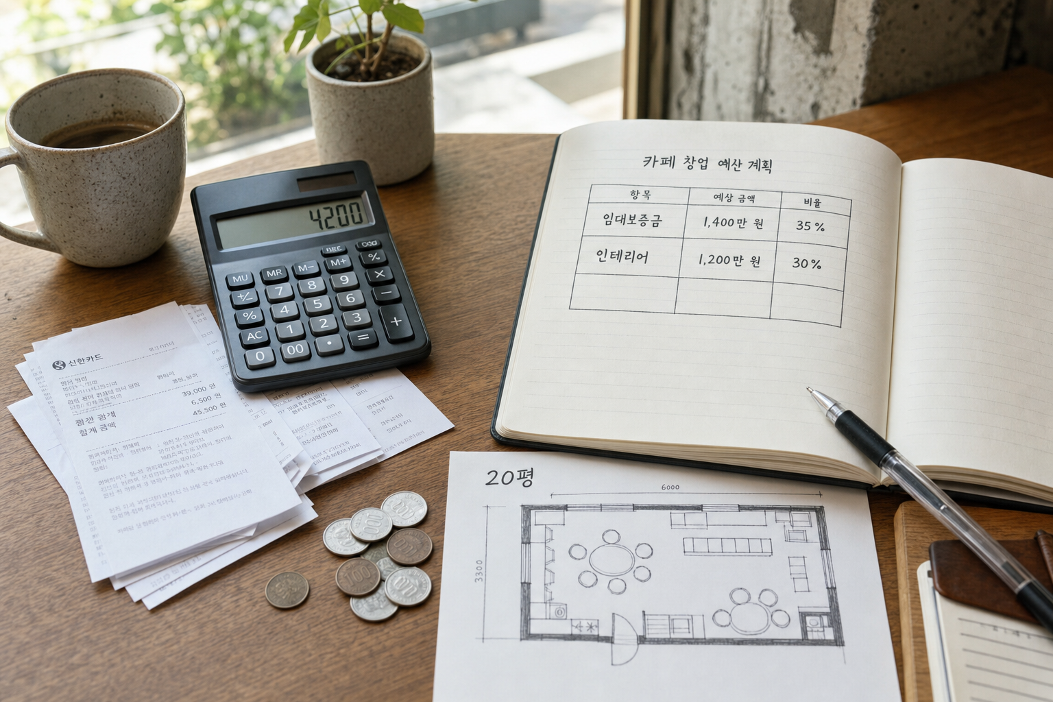 소자본카페 창업 시 실제 필요한 자금 규모와 예산 배분