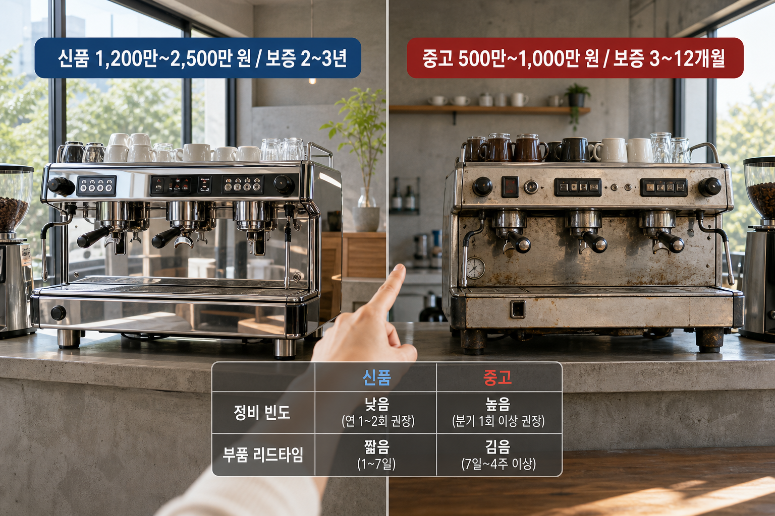 에스프레소 머신 구매 전 확인해야 할 5가지 체크리스트